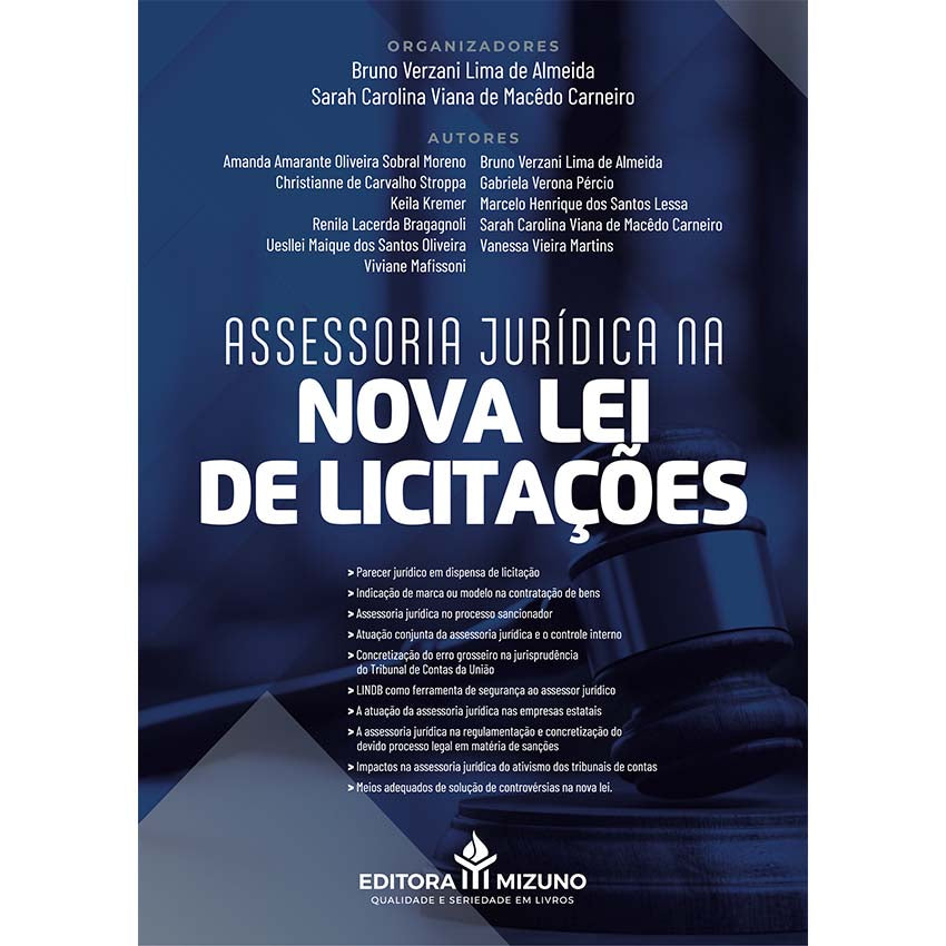 Assessoria Jurídica na Nova Lei de Licitações editoramizuno