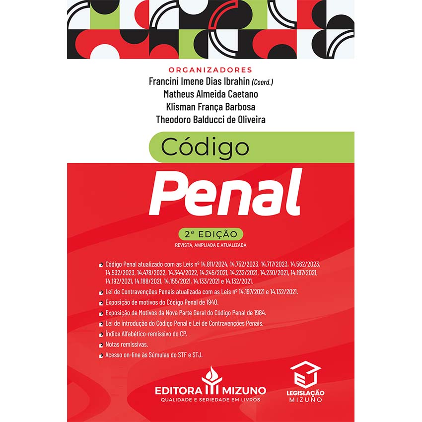 Código Penal 2ª edição (2024) editoramizuno