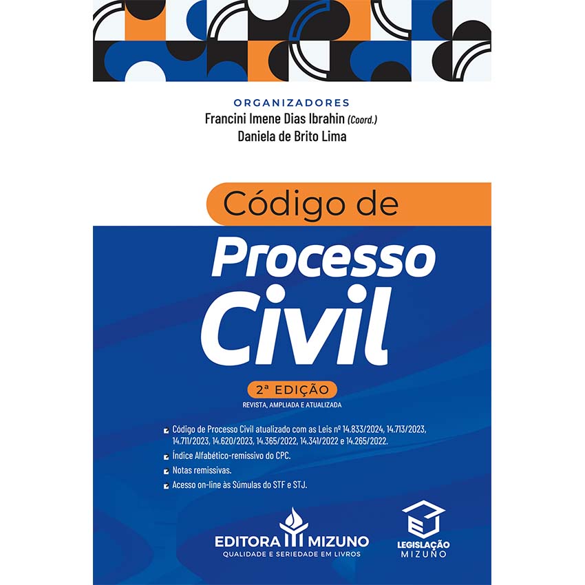 Código de Processo Civil 2ª edição (2024) editoramizuno