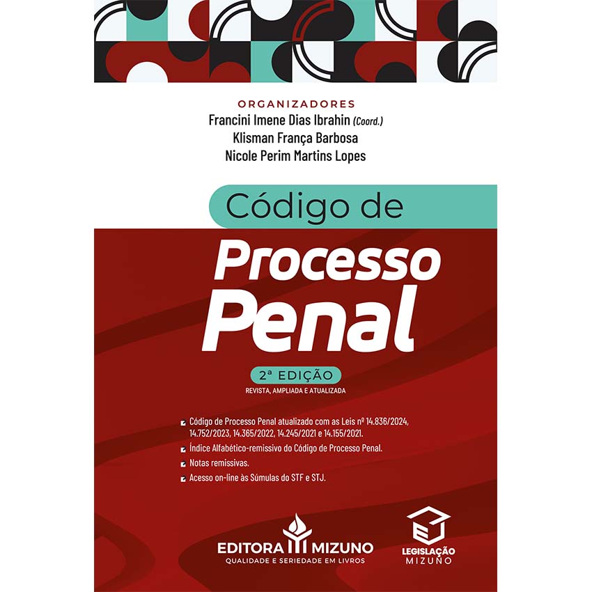 Código de Processo Penal 2ª edição (2024) editoramizuno