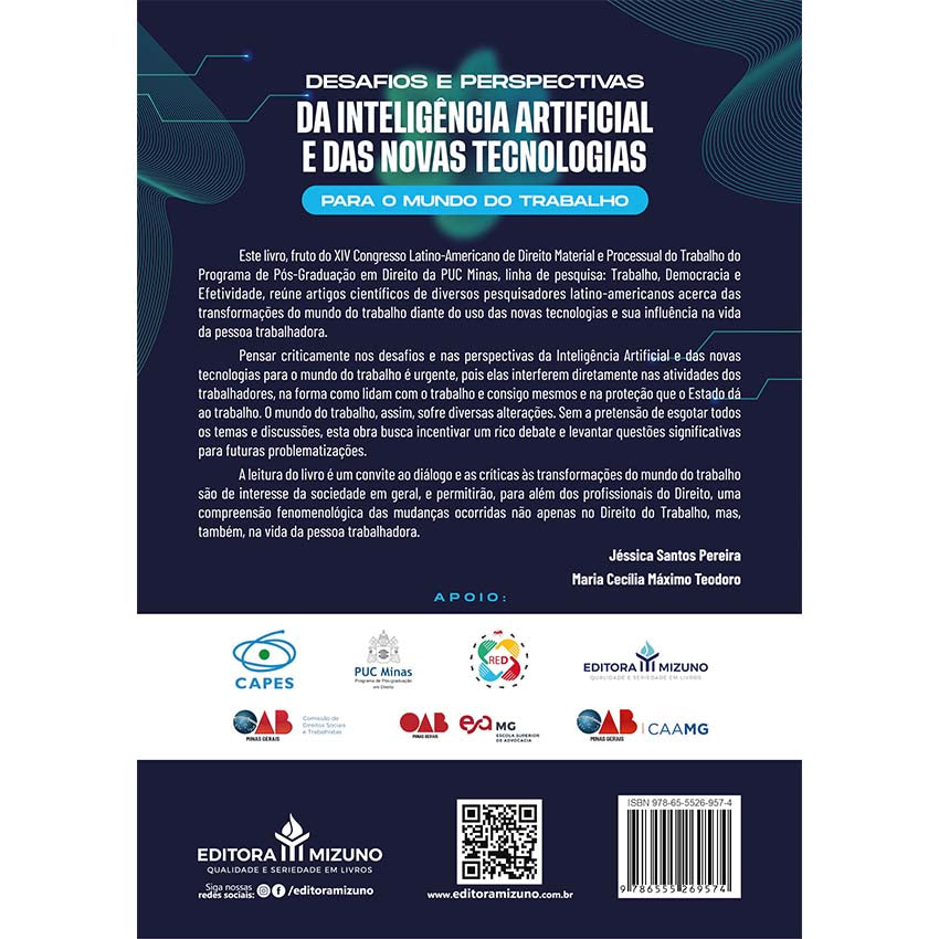 Desafios e Perspectivas da Inteligência Artificial e das Novas Tecnologias para o Mundo do Trabalho - XIV Congresso Lati editoramizuno