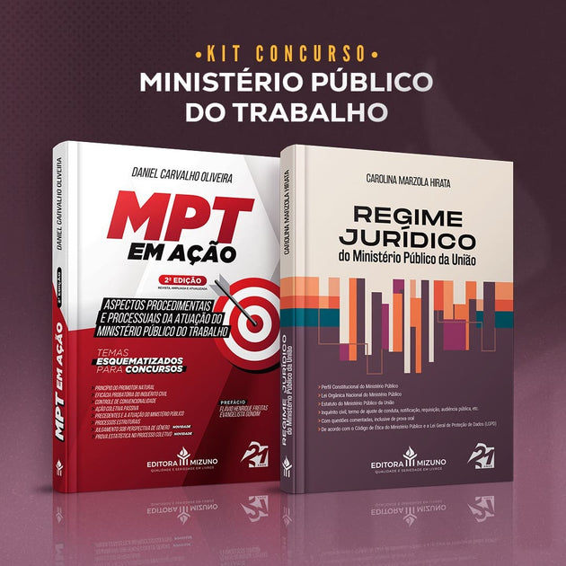 KIT Concurso Ministério Público do Trabalho editoramizuno