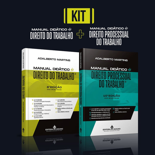 Kit Direito do Trabalho e Processo do Trabalho editoramizuno