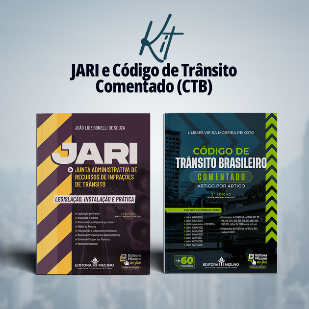 Kit JARI e Código de Trânsito Comentado (CTB) editoramizuno