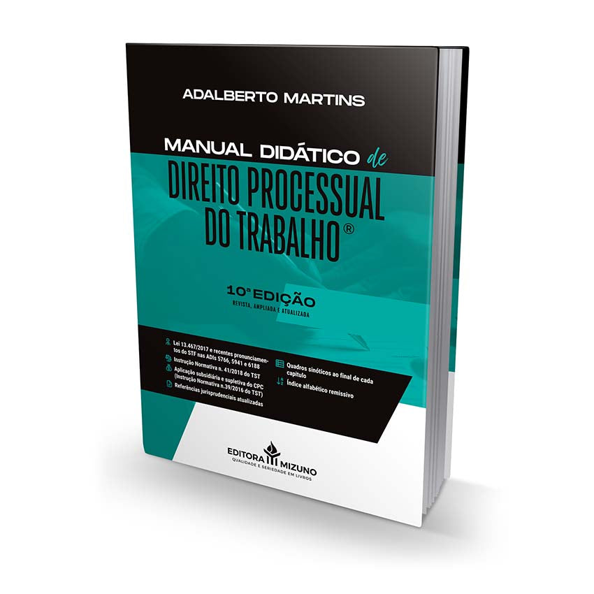 Manual Didático de Direito Processual do Trabalho 10ª edição (2024) - editoramizuno