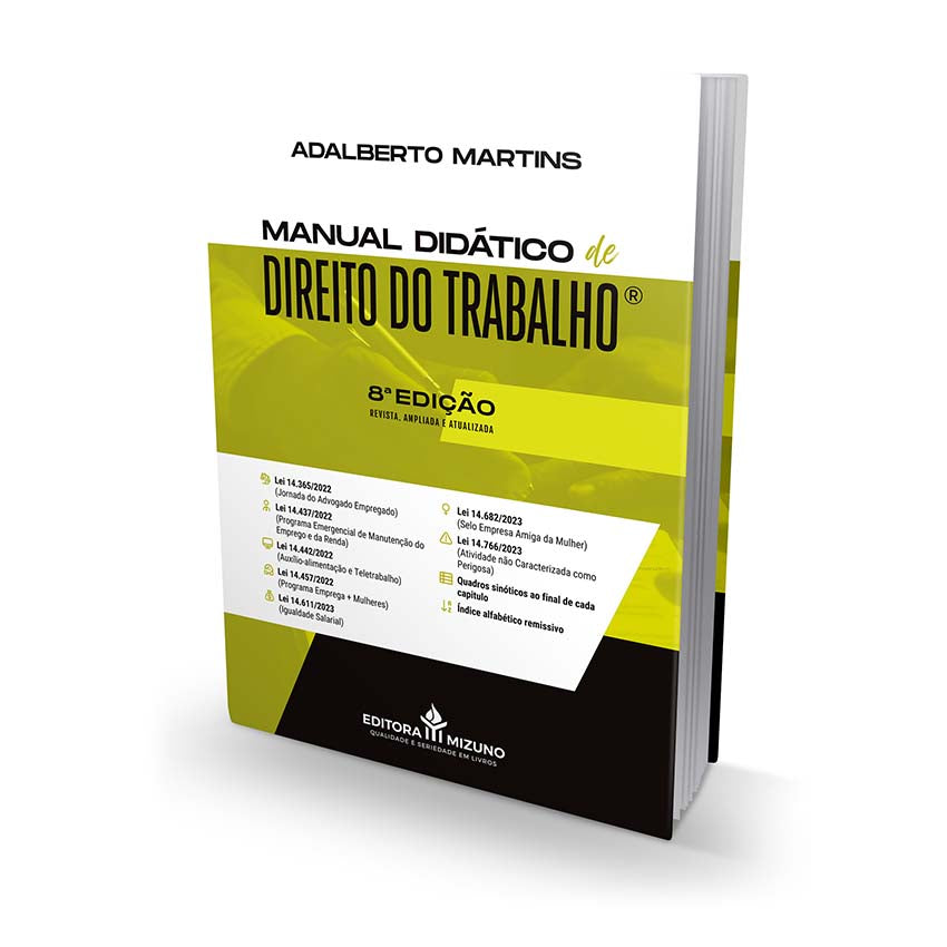 Manual Didático de Direito do Trabalho 8ª edição (2024) - editoramizuno