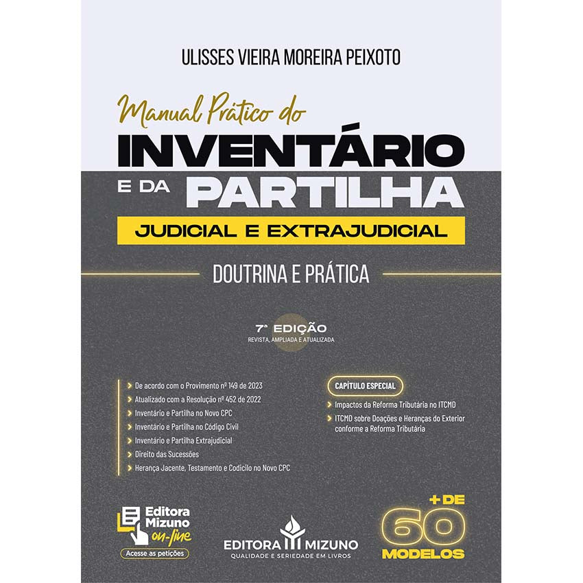 Manual Prático do Inventário e da Partilha 7ª edição (2024) editoramizuno