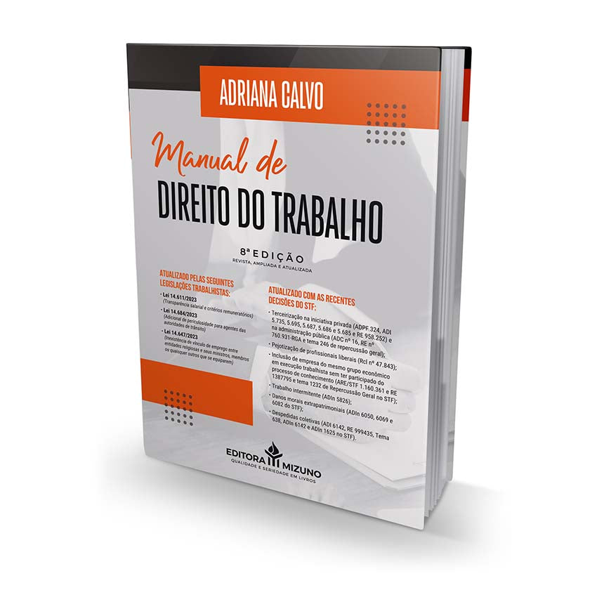 Manual de Direito do Trabalho 8ª edição editoramizuno