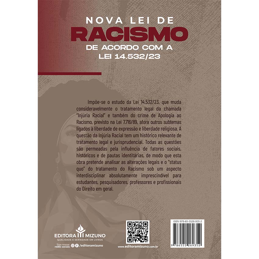 Nova Lei de Racismo de Acordo com a Lei 14.532/23 2ª edição editoramizuno