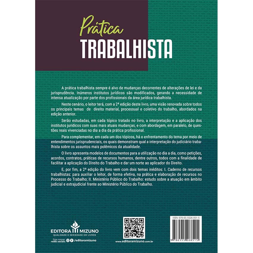 Prática Trabalhista 2ª edição (2024) editoramizuno