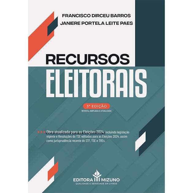 Recursos Eleitorais 3ª edição (2024) editoramizuno