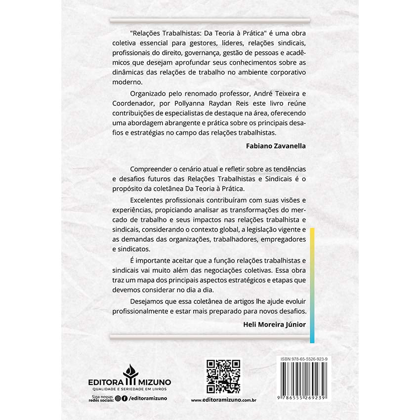 Relações Trabalhistas: Da Teoria à Prática editoramizuno