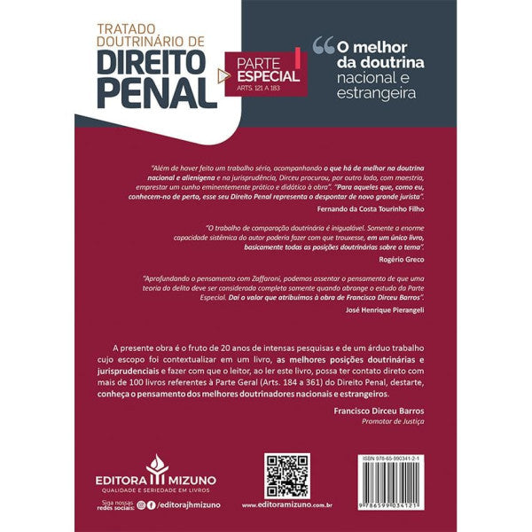 Tratado Doutrinário de Direito Penal - Vol. 3 - 2ª Edição editoramizuno