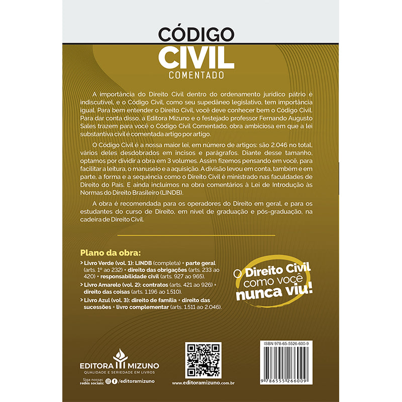 CÓDIGO CIVIL COMENTADO 3 VOLS. 2023 (KIT) editoramizuno