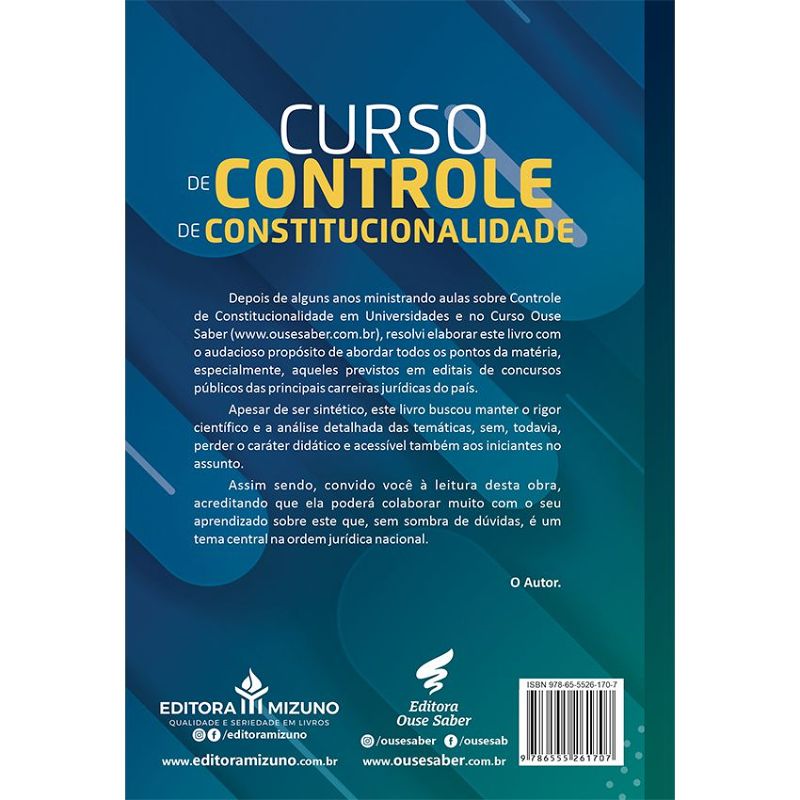 Curso de Controle de Constitucionalidade editoramizuno