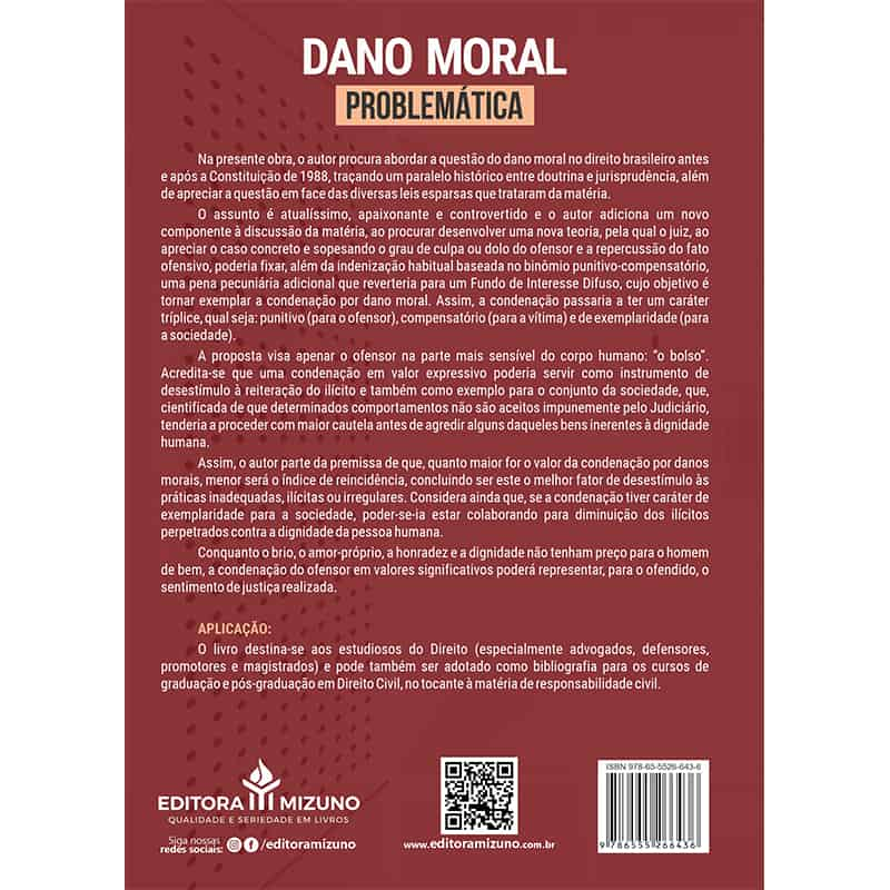 Dano Moral - Problemática 3ª Edição editoramizuno