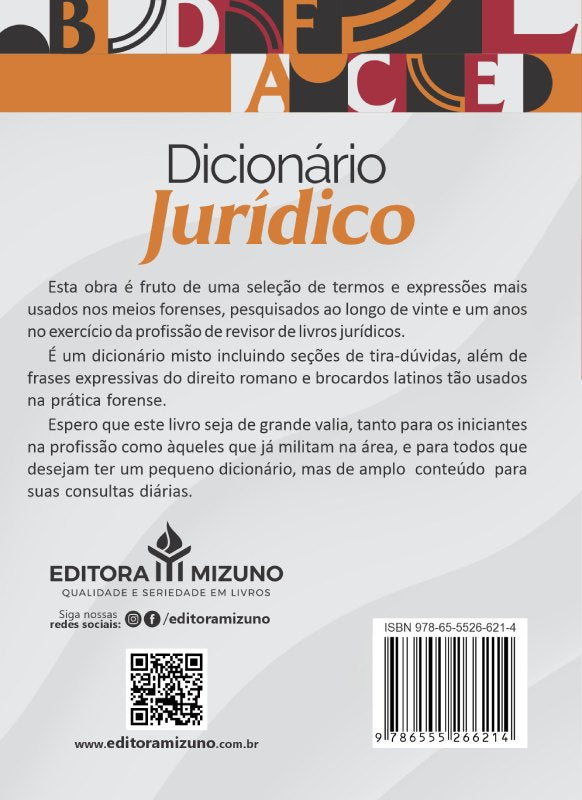 Dicionário Jurídico 13ª edição editoramizuno