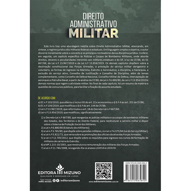 Direito Administrativo Militar - 3ª Edição editoramizuno