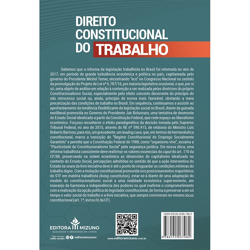 Direito Constitucional do Trabalho editoramizuno