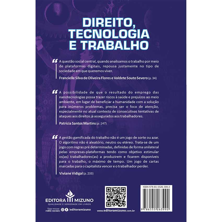 Direito, Tecnologia e Trabalho editoramizuno