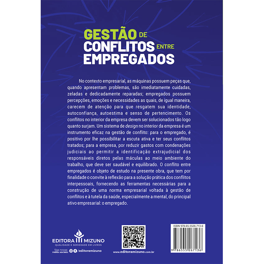 Gestão de Conflitos Entre Empregados 2ª Edição editoramizuno