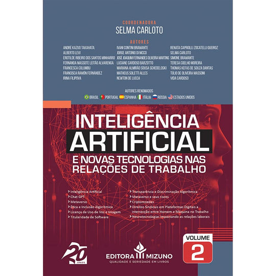 Inteligência Artificial e Novas Tecnologias nas Relações de Trabalho - Volume 2 editoramizuno