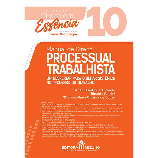 Manual de Direito Processual Trabalhista - Vol. 10 editoramizuno