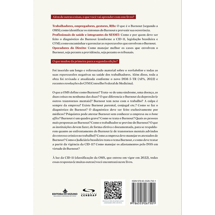 O que Ninguém te Contou Sobre Burnout - 2ª edição editoramizuno