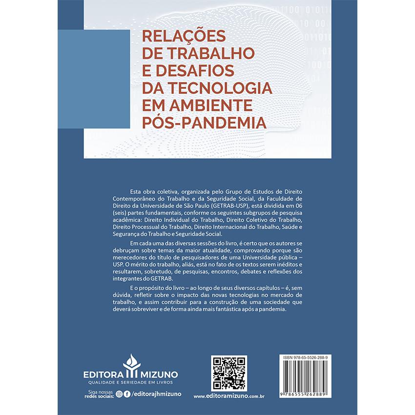 Relações de Trabalho e Desafios da Tecnologia em um Ambiente Pós-Pandemia editoramizuno