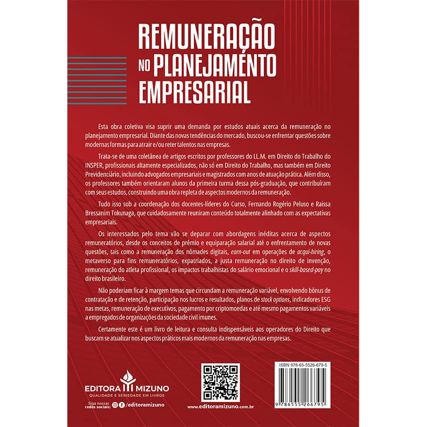 Remuneração no Planejamento Empresarial editoramizuno