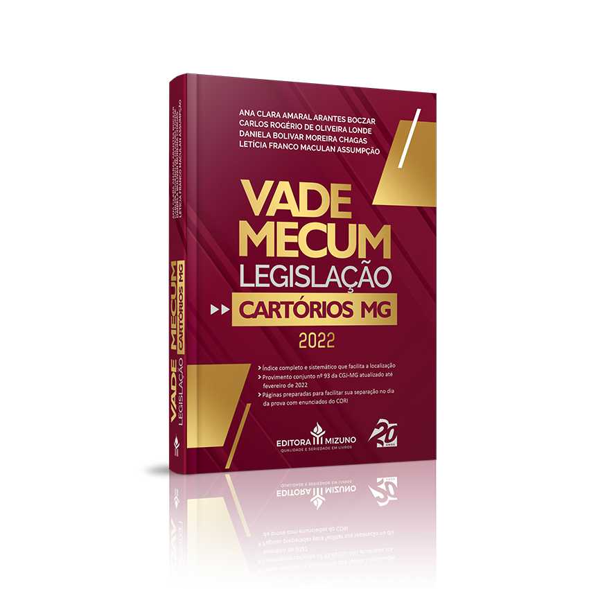 Vade Mecum - Legislação – Cartórios/MG editoramizuno